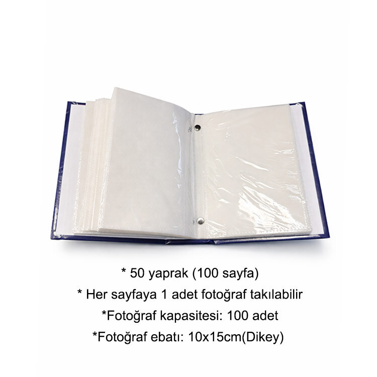 100'lük Deri Görünümlü Fotoğraf Albümü - 10x15cm - 2