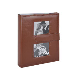 100'lük Deri Kahverengi Fotoğraf Albümü - 15x21cm - 1