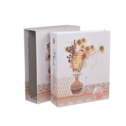 100'lük Kutulu Çiçek Desenli Fotoğraf Albümü - 10x15cm - 4