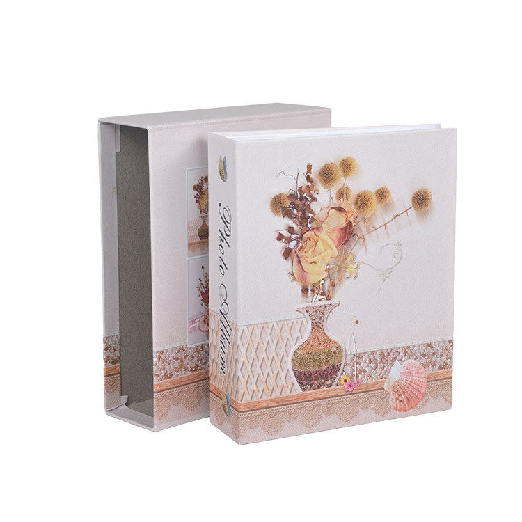 100'lük Kutulu Çiçek Desenli Fotoğraf Albümü - 10x15cm - 4
