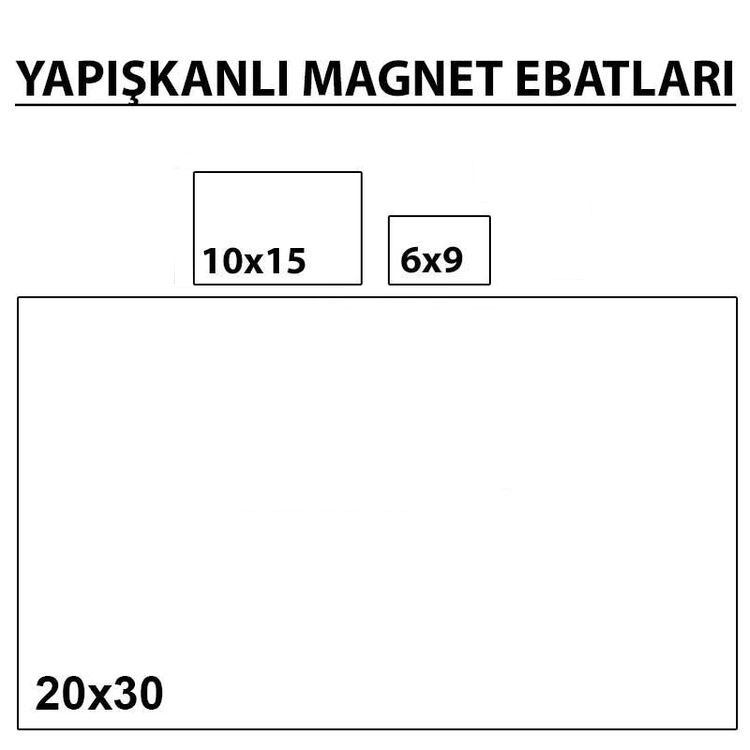 Yapışkanlı Fotoğraf Magnet Çıkartma - 10'lu Paket - 8