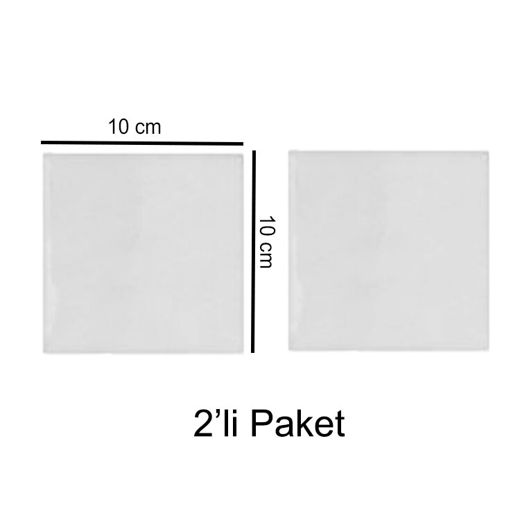 Süblimasyon Seramik Magnet 10x10cm - 2'li Paket - 1