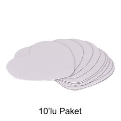12x14cm Süblimasyon Büyük Kalp Magnet - 10'lu Paket - 1
