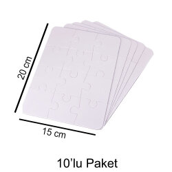 Süblimasyon Puzzle Magnet 15x20cm - 10'lu Paket - NobbyStar