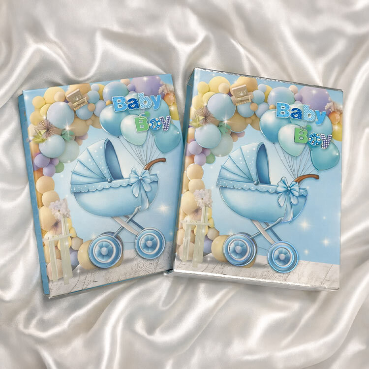 200'lük Kutulu 10x15cm Bebek Fotoğraf Albümü - Girl & Boy - 8