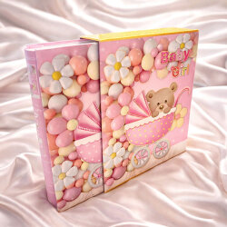 200'lük Kutulu 10x15cm Bebek Fotoğraf Albümü - Girl & Boy - 3