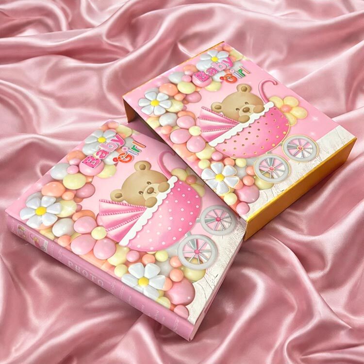 200'lük Kutulu 10x15cm Bebek Fotoğraf Albümü - Girl & Boy - 9