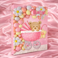 200'lük Kutulu 10x15cm Bebek Fotoğraf Albümü - Girl & Boy - 7