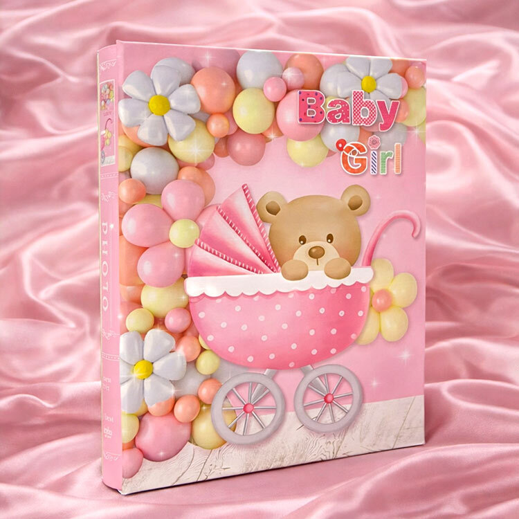 200'lük Kutulu 10x15cm Bebek Fotoğraf Albümü - Girl & Boy - 7