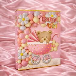 200'lük Kutulu 10x15cm Bebek Fotoğraf Albümü - Girl & Boy - 11