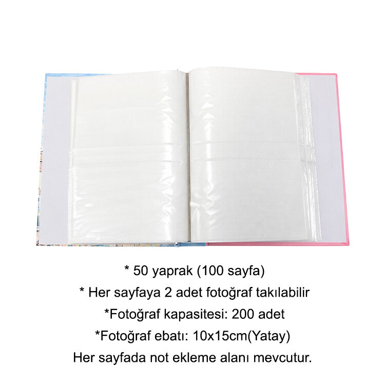 200'lük Kutulu Yaz Esintisi Fotoğraf Albümü - 10x15cm - 2