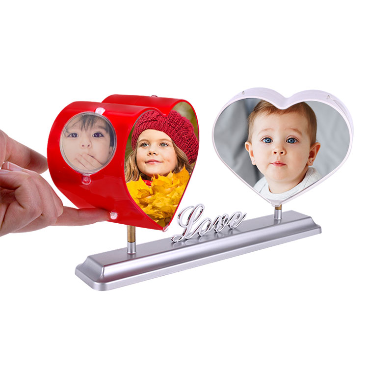 2'li Dönen Kalpli Fotoğraf Çerçevesi - 4