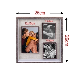 3 Piece Wooden DIY Magnetic Photo Frame - Thumbnail
