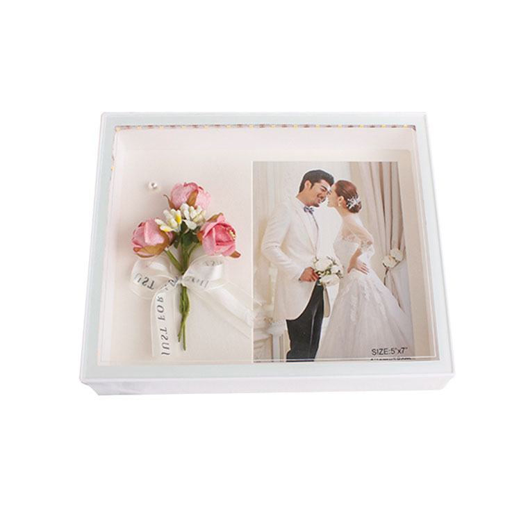 3D LED'li Çiçek Buketi Fotoğraf Çerçevesi - 5