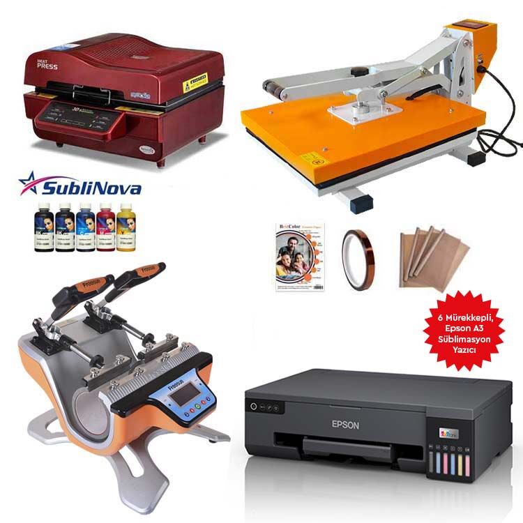 3D Mega Süblimasyon Baskı Seti - 1