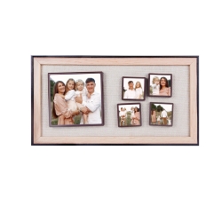 5 Piece Wooden DIY Magnetic Photo Frame 18x33 cm - Thumbnail