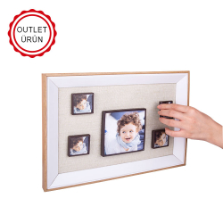 5 Piece Wooden DIY Magnetic Photo Frame 25x35 cm 