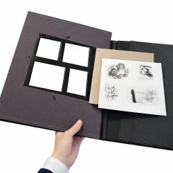 500'lük Deri Kahverengi Fotoğraf Albümü - 10x15cm - 4