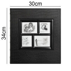 500'lük Deri Siyah Fotoğraf Albümü - 10x15cm - 4