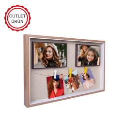 6 Piece Wooden DIY Magnetic Photo Frame 27x42 cm 