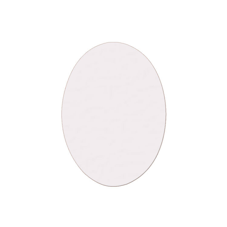 8x11,5cm Süblimasyon Oval Seramik Fayans - 2'li Paket - 6