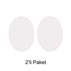 8x11,5cm Süblimasyon Oval Seramik Fayans - 2'li Paket - 1