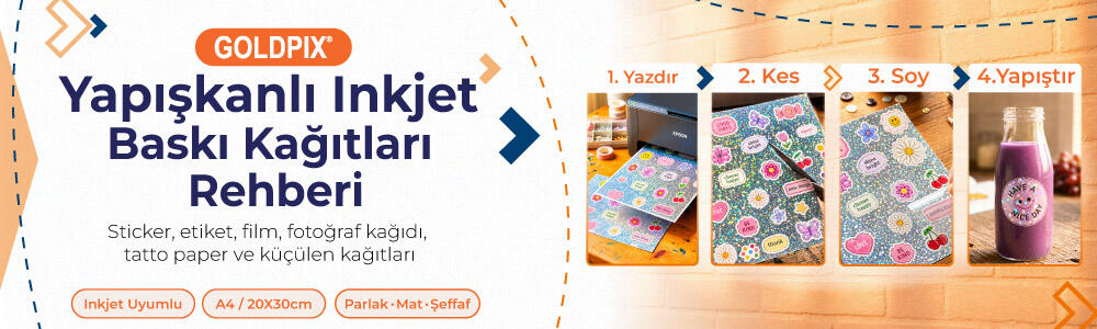 Goldpix Sticker ve Etiket Kağıtlarıyla Markanızı Öne Çıkarın