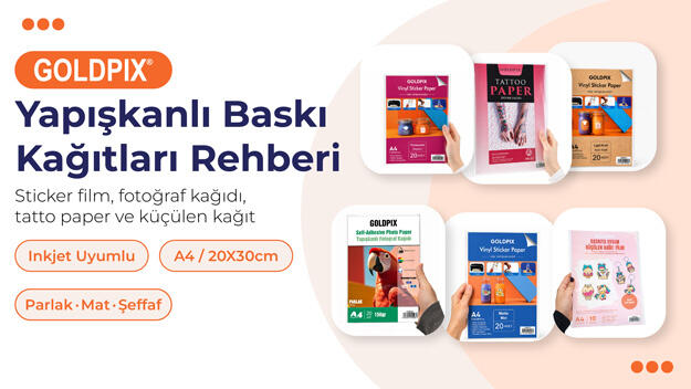 Goldpix Sticker ve Etiket Kağıtlarıyla Markanızı Öne Çıkarın