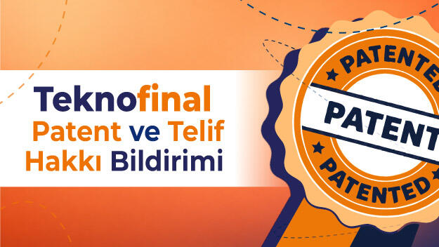 Patent ve Telif Hakkı Bildirimi