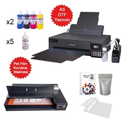 A3 Basic Modifiyeli DTF Tekstil Baskı Makine Seti - 1