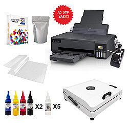 A3 Basic Modifiyeli DTF Tekstil Baskı Makine Seti - Goldpix
