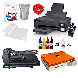 A3 Profesyonel Modifiyeli DTF Tekstil Baskı Makine Seti - Goldpix