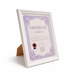 A4 Beyaz Diploma ve Sertifika Çerçevesi - 20x30cm - NobbyStar
