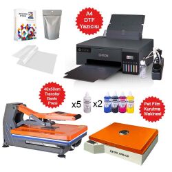 A4 Modifiyeli DTF Full Tekstil Baskı Makine Seti - 1