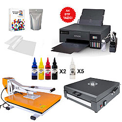 A4 Modifiyeli DTF Mega Tekstil Baskı Makine Seti - 1