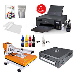 A4 Modifiyeli DTF Mega Tekstil Baskı Makine Seti - Goldpix