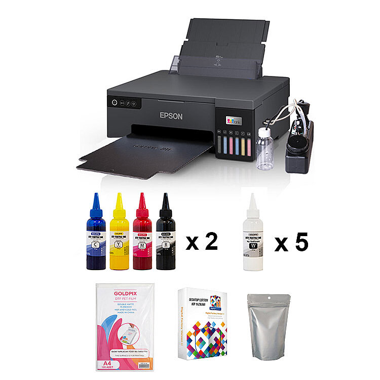 A4 Modifiyeli DTF Hazırlık Tekstil Baskı Makine Seti - 1
