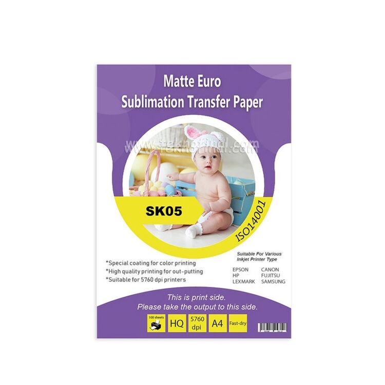 A4-A3 Matte Euro Sublimasyon Transfer Baskı Kağıdı