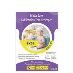 A4-A3 Matte Euro Sublimasyon Transfer Baskı Kağıdı - 1