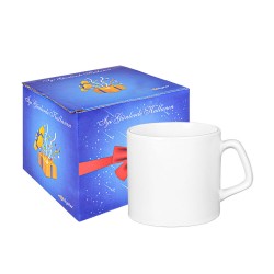 Afili Beyaz Porselen Kupa Bardak - Kutulu - NobbyStar