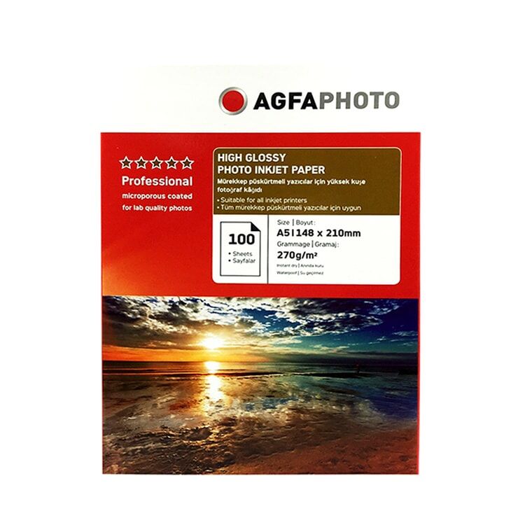 Agfa inkjet 15x21 Fotoğraf Kağıdı - A5 - 1