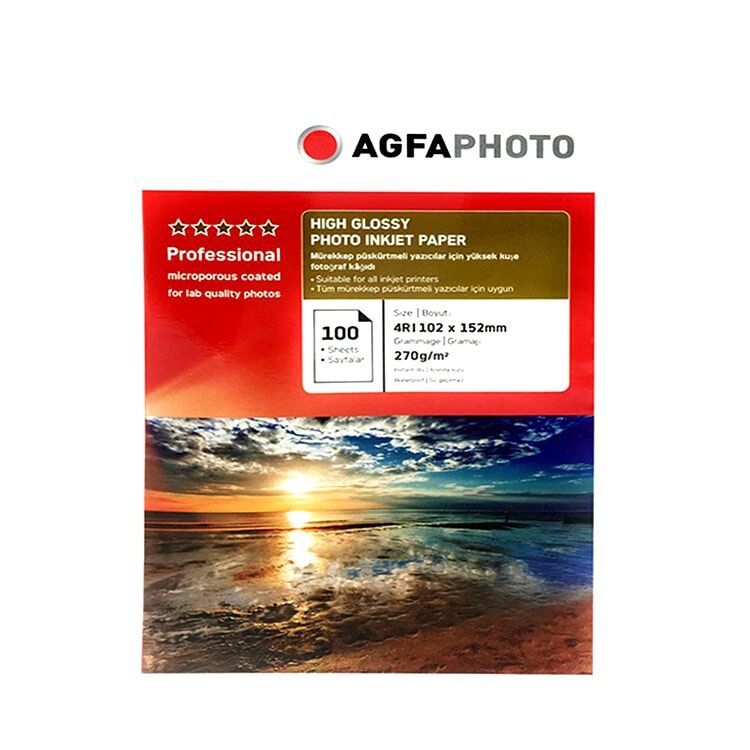 Agfa inkjet 10x15 Fotoğraf Kağıdı - 4R - 1