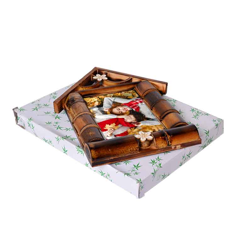 Ahşap Bambu Ev Fotoğraf Çerçevesi 13x18 - 4