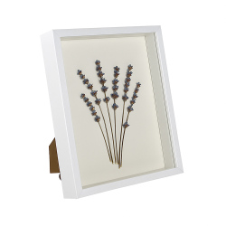 Ahşap Beyaz Derin Çerçeve Kutu - 22x27cm - 10