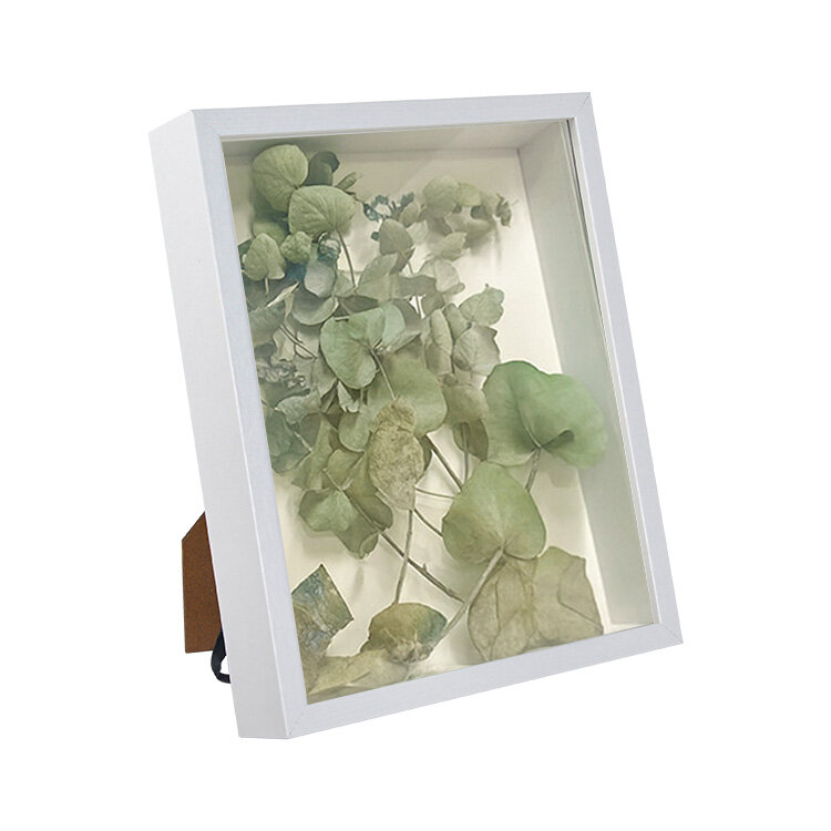 Ahşap Beyaz Derin Çerçeve Kutu - 22x27cm - 2