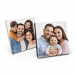 Ahşap Çek Yapıştır Fotoğraf Çerçevesi - 13x13cm - 1