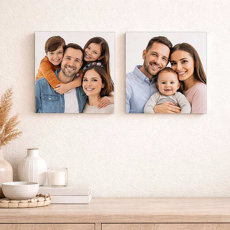 Ahşap Çek Yapıştır Fotoğraf Çerçevesi - 13x13cm - 4