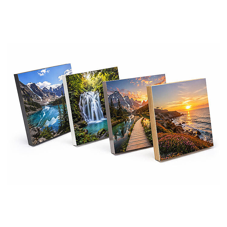 Ahşap Çek Yapıştır Fotoğraf Çerçevesi - 15x15cm - 1