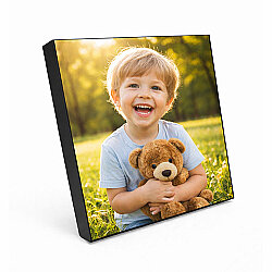 Ahşap Çek Yapıştır Fotoğraf Çerçevesi - 20x20cm - 12