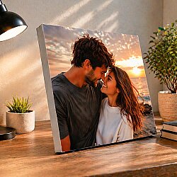 Ahşap Çek Yapıştır Gümüş Fotoğraf Çerçevesi - 20x25cm - 3